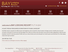 Tablet Screenshot of baylodging.com